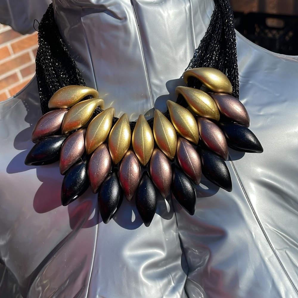 Gorgeous Exotic Chunky Beaded Necklace